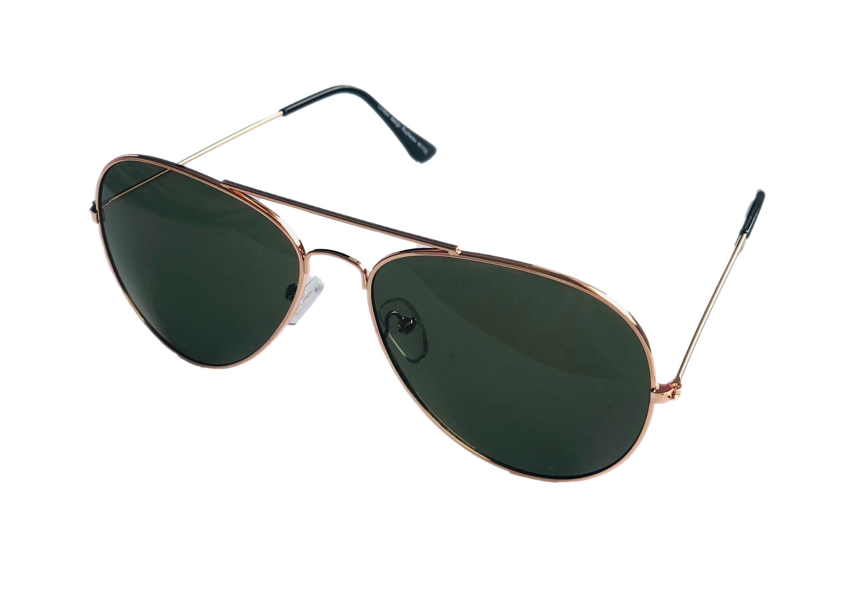New Pilot Green Lens Sunglasses Mens Womens Retro 80s Aviation Etsy