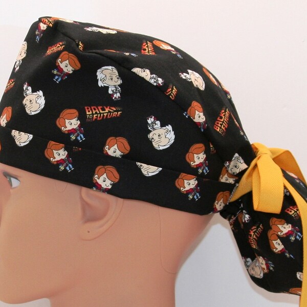 Gorro quirúrgico con cola de caballo Viajando en el tiempo 2247