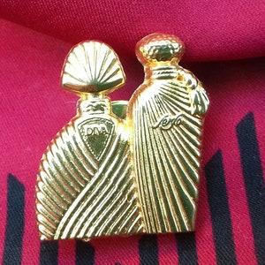 Emanuel Ungaro - Authentic Vintage Signed brooch Pin, designed for the perfume advertising campaign