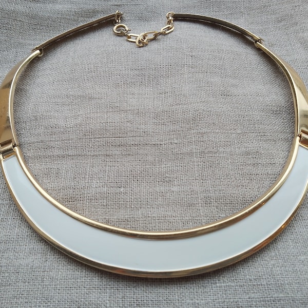 Grosse - Authentic Vintage Torque Hinged Collar Necklace by the Manufacturers of Dior Jewellery Henkel and Grosse, signed and dated 1973