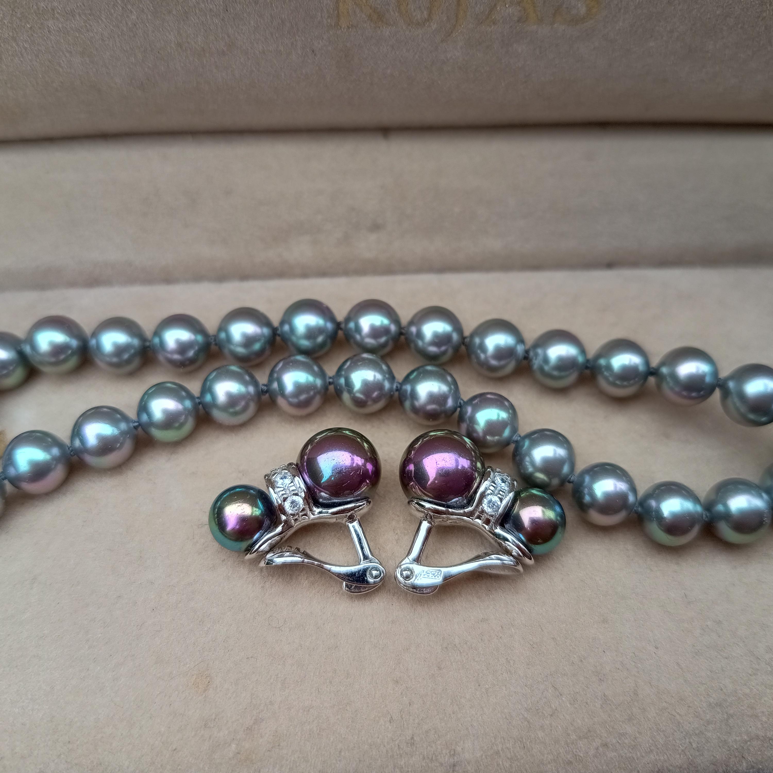 Bracelet Vintage Perles Majorque Argent Poinçonné - 34 Perles 4mm - Occasion