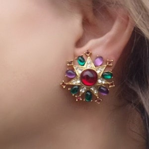 Chanel gripoix earrings - Gem