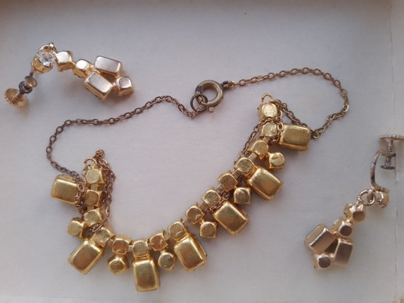 Genuine 1950s Vintage Collar Necklace with Matchi… - image 2