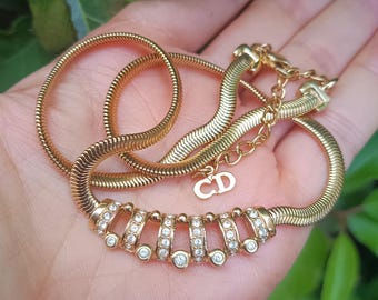 Christian Dior - Authentic Vintage Signed Collar Necklace
