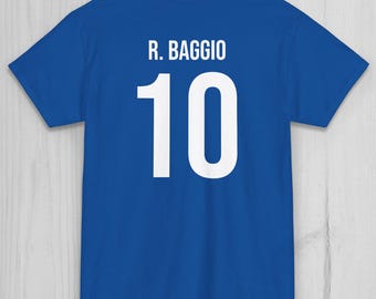 90年イタリア代表ユニフォーム　サッカーシャツ 15番　ロベルトバッジョ 90年イタリア代表ユニフォームサッカーシャツ 15番ロベルトバッジョ