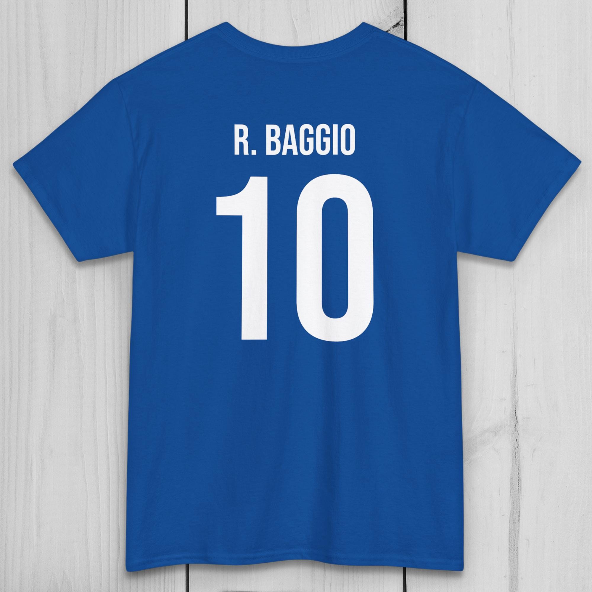 レトロイタリアサッカーTシャツ：ロベルト・バッジョ 10番、90