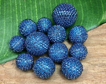 Beaded Beads - Solid Denim - 2 Pieces