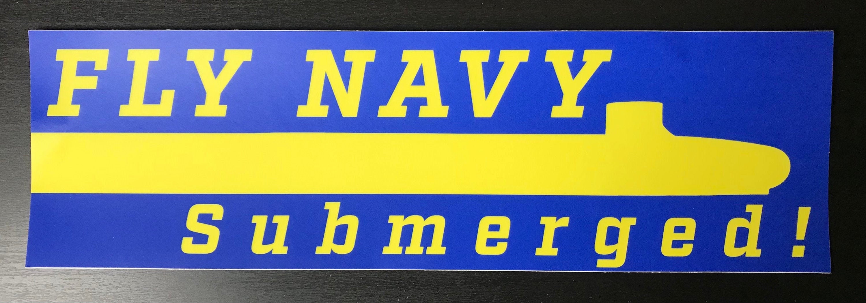 Submarine Bumper Sticker Fly Navy Etsy