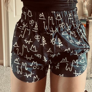 Black Cattle Brand Athletic Shorts