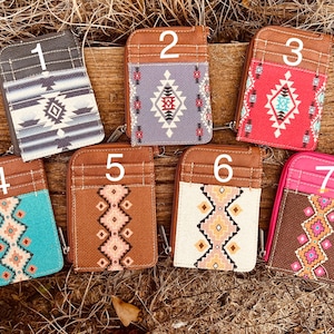 Minitarjetero con cremallera Wrangler Southwestern
