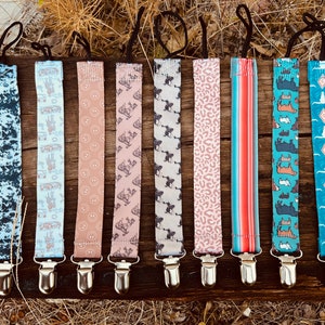 Western Baby Pacifier Clips