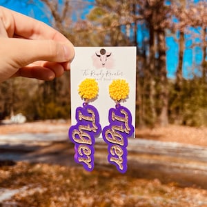 Game Day Tiger Earrings