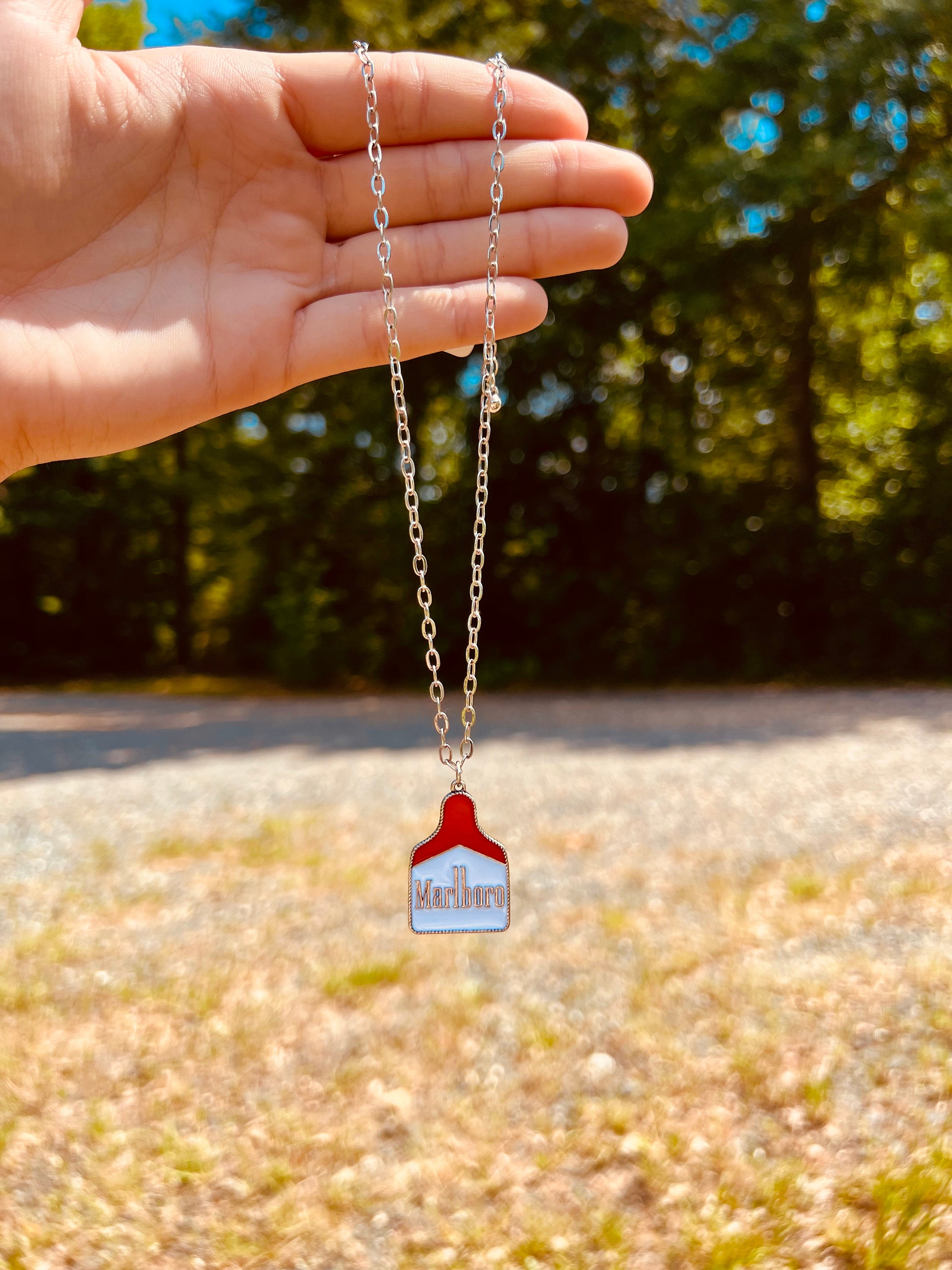 Marlboro Cattle Tag Necklace Etsy Singapore