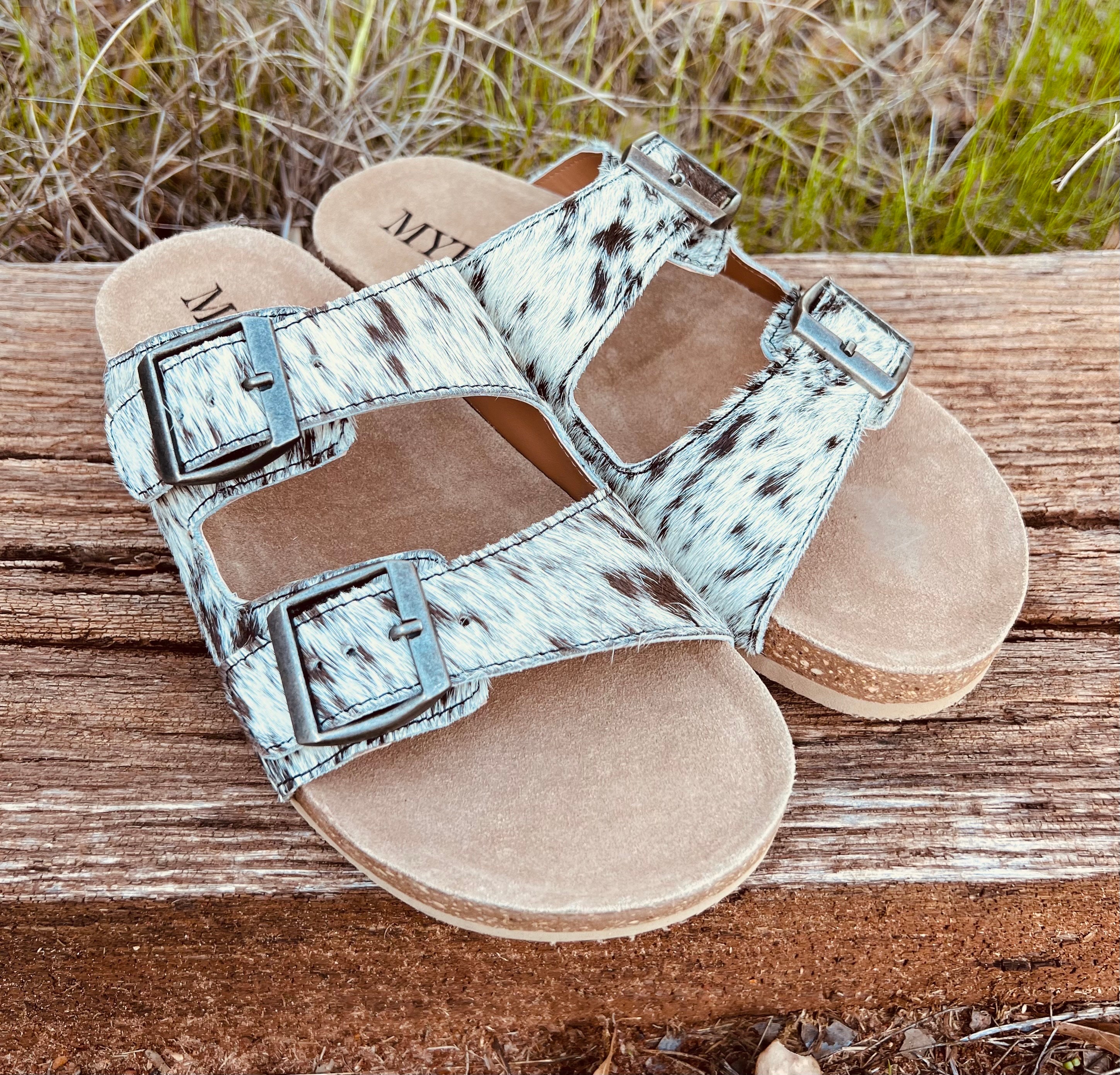 Cowhide Birkenstock Etsy