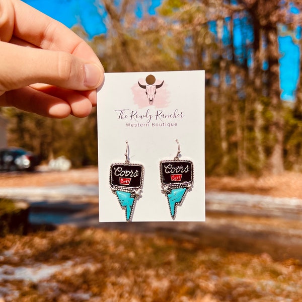 Turquoise Coors Earrings