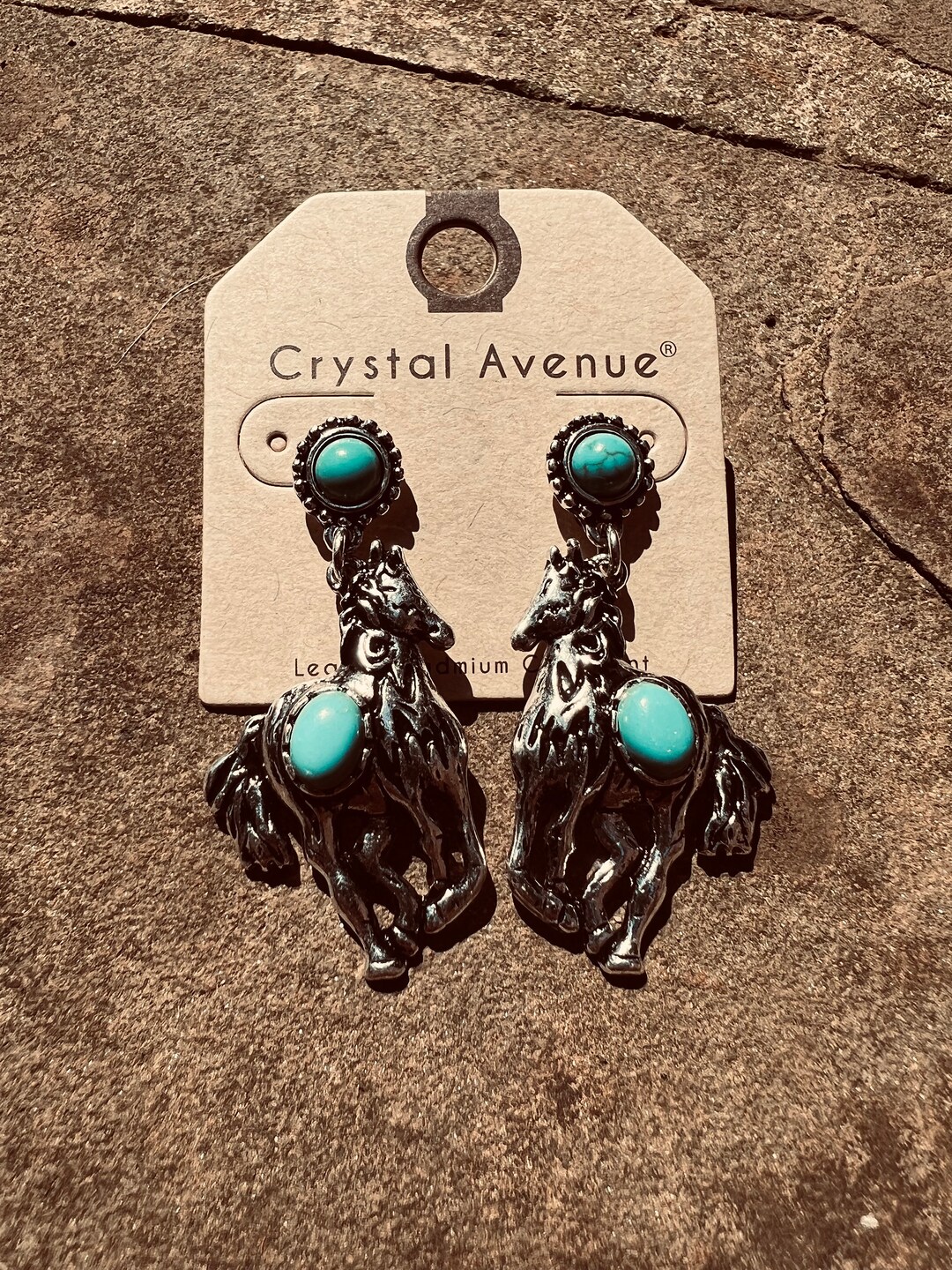 Turquoise Horse Earrings Etsy