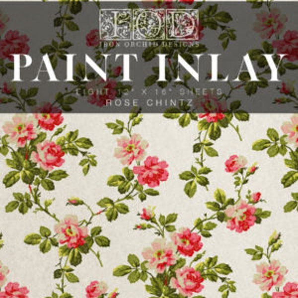 IOD Rose Chintz Paint Inlay 12'x16'