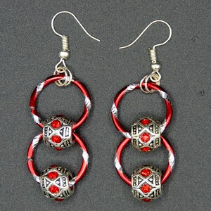 red earrings