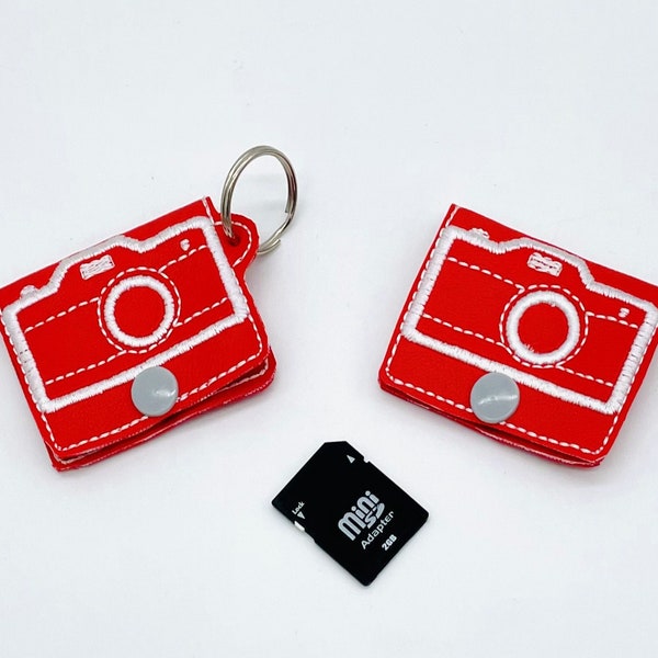 SD Speicherkarte Etui , Portemonnaie, Halter, 2 Kartenkapazität passt in jede Kameratasche, Toll für die Reisefotografie Hülle Cards Kamera