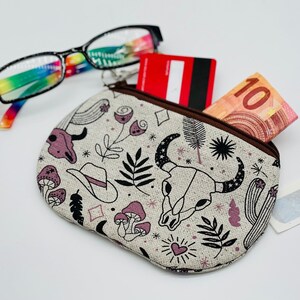 Mini Geldbörse Kartentasche, Kopfhörer, Reisegeldbeutel, Geschenk Country Tasche Western, Etui Kabeltasche, kleiner Geldbeutel Kartentasche