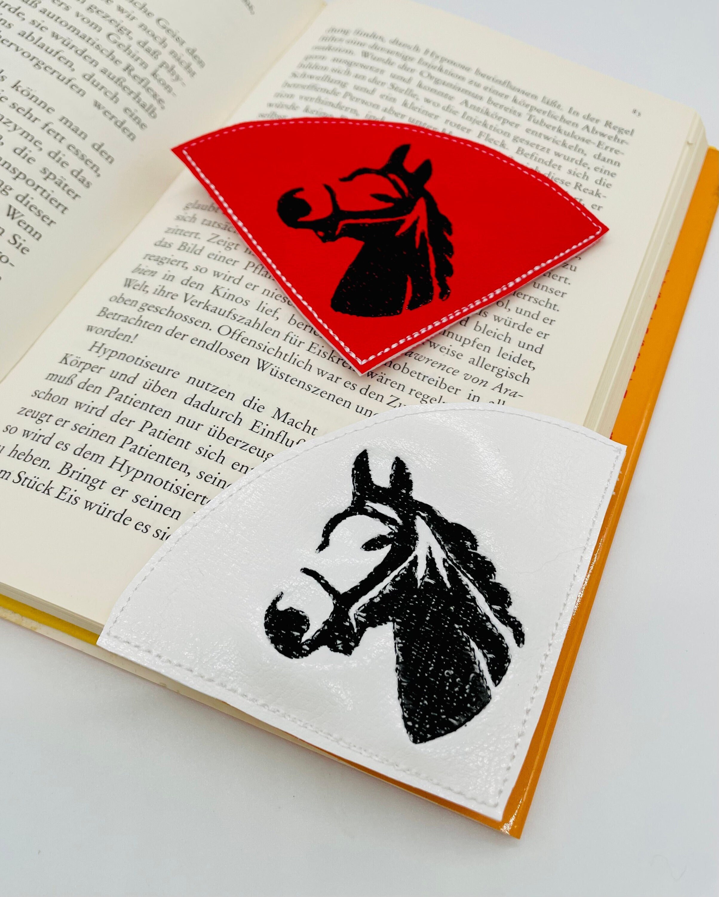 IBOVODI Horse Corner Bookmarks Kids 4 Pcs, Watercolor Flower Leather Book Acc - View #9