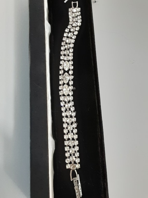 Vintage Royal Gems rhinestone tennis bracelet in b