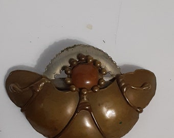 Vintage art nouveau style hair barrette