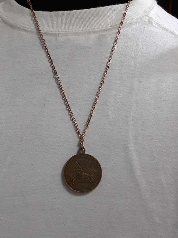 1976 Bicentennial pendant necklace 24" - image 1