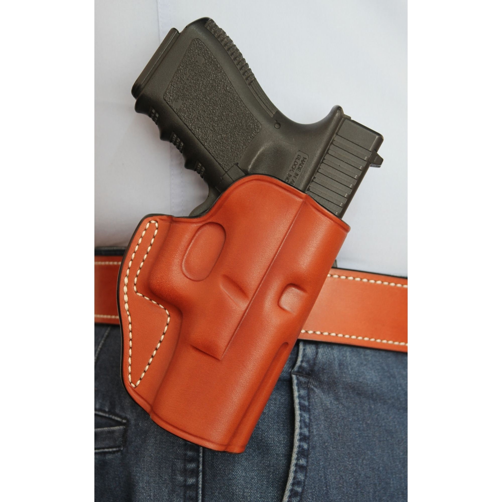 thumbnail image 2 of Paddle Leather Holster For S&W J-Frame | 1-7/8" & 2-1/8" Barrel OWB Adjustable Cant 2 of 6