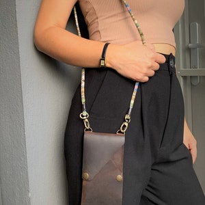 Bolsa de teléfono de cuero de cuero personalizada, iPhone X / XS / XR / 11 / 11Pro / 12 / 12Pro / 13 / 13Pro, bolso personalizado, billetera de honda grabada, bolsa de viaje unisex