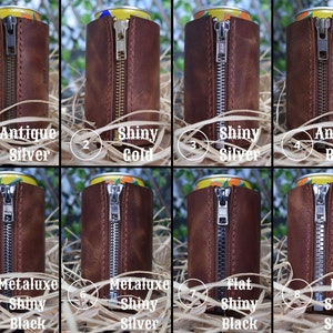 Personalized Leather Can Coolers, Custom Groomsmen Gift, Engraved Beer Can Holder, Coozie YKK Bottle Holder, Groomsmen Proposals
