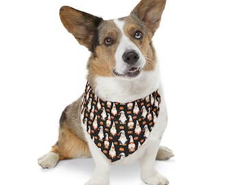 Halloween Gnome Pet Bandana | Pet Collar | Cute Halloween Pet Bandana | Halloween Pet Collar | Dog Bandana | Pet Accessory | Cat Bandana