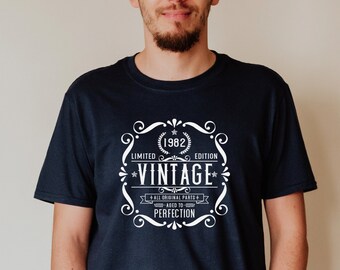 Vintage 1982 Shirt | 40th Birthday Shirt | 1982 Birthday Gift | 40th Birthday Shirt | 40th Shirt | 1982 Shirt Retro Classic Unisex