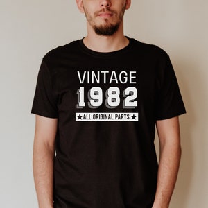 Vintage 1982 Shirt | 40th Birthday Shirt | 1982 Birthday Gift | 40th Birthday Shirt | 40th Shirt | 1982 Shirt Retro Classic Unisex
