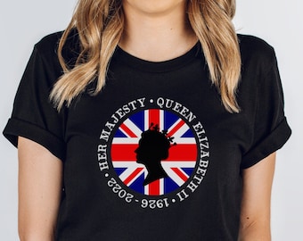 RIP Queen Elizabeth II Shirt | Her Makesty The Queen Tshirt | Monarch British Empire Memorial Tee 1926 2022Unisex