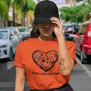 Every Child Matters Shirt | Orange Shirt Day In Canada | Indigenous Owned | Residential School Protest | Chaque Enfant Compte Unisex T-Shirt