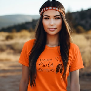 Every Child Matters Tshirt | Orange Shirt Day | Indigenous Canada | Residential School Protest | Chaque Enfant Compte Unisex T-Shirt