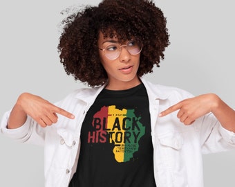 Camiseta de Historia Negra / Mes de la Historia Negra / Camiseta Black Lives Matter / Camiseta La Historia Negra es Fuerte / Camiseta BLM Unisex