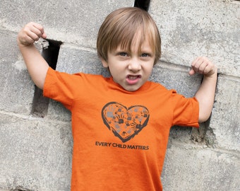 Chaque enfant compte pour tout-petit | T-shirt pour tout-petits Orange Shirt Day