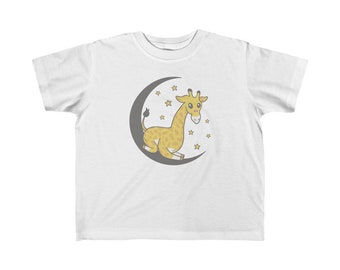 Sleepy Giraffe Toddler Shirt | Cute Tshirt For Little Boys and Girls Size 2T and 4T