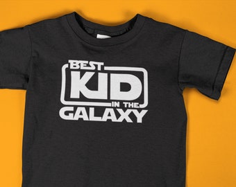 Star Wars Shirt ""Best Kid In The Galaxy"" | Geschenk für Jungen oder Mädchen | Lustiges grafisches T-Shirt | Geschenke für Kinder T-Shirt | Jugend Jersey Tshirt