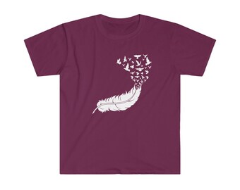 Feather Shirt in Canada | Feather Birds Shirt | Indigenous Owned