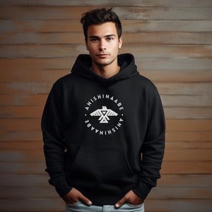 Anishinaabe Hoodie | Indigenous Owned Shop In Canada | Anishinaabe Thunderbird Unisex Hoodie