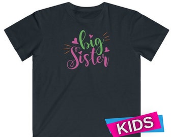 Big Sister T shirt | Cute Kids T shirt | Kidd T Shirts | Kid Tshirt | Kids shirt | Baby Announcement