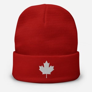 Canada Toque | Canada Beanie | Canada Tuque | Canadian Flag Touque RED
