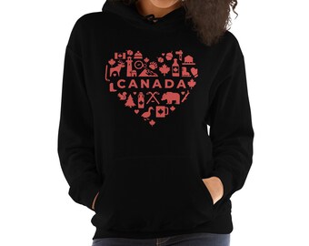 Canada Hoodie | Canadian Pride Sweatshirt | Proud To Be Canadian Sweater | Gift For Men Women | Comfy Hoodie Him Her Boyfriend Unisex Fit