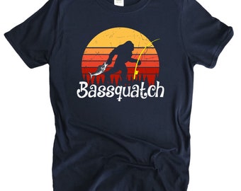 Bass Fishing T shirt | Funny Fishing Shirt | Fishing Graphic Tee | Fisherman Gifts | Present For fisherman | Bassquatch