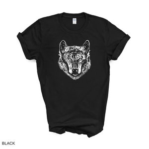Wolf Shirt | Symbolic Animal Tshirt | wolves Animal Lover | Indigenous Owned Canada First Nations Art Unisex T-shirt | UNISEX FIT