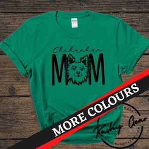 Chihuahua Mom Shirt | Long Haired Chihuahua Dog TShirt | Dog Mom Parent Tee | Christmas Gift For Dog Lovers T Shirt