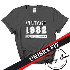 Vintage 1982 Shirt | 40th Birthday Shirt | 1982 Birthday Gift | 40th Birthday Shirt | 40th Shirt | 1982 Shirt Retro Classic Unisex